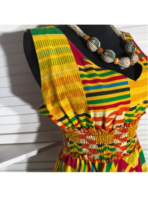 Vintage retro 70s dress hippie boho patchwork asymmetrical Western art whimsical thumbnail 10
