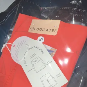 Blogilates spicy orange High-Waist Biker Shorts w/ Pockets Women’s S thumbnail 4