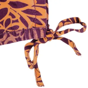 Sundance Orange Purple‎ Floral Abstract Print Pull on Pants Coastal Lagenlook M thumbnail 5