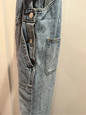 GAP Light Blue Denim Overalls‎ Size XS thumbnail 9