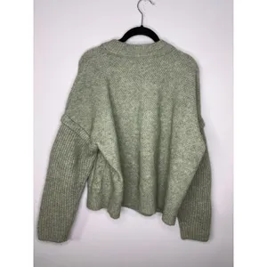Madewell Alpaca Wool Blend Sweater Women's Size Medium Green Soft Warm thumbnail 2
