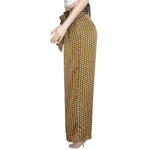 ELLIATT Bronte Polka Dot Wide Leg Pants, Caramel, XS thumbnail 7