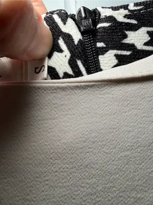 Black & White Houndstooth Knit Dress thumbnail 3