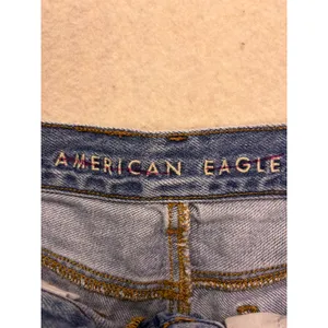 American Eagle Mom Shorts Womens 0 Blue Denim High Rise Cuffed Casual thumbnail 2