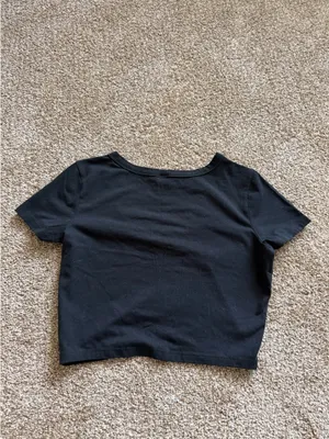 Wild Fable Crop Tee Black thumbnail 2