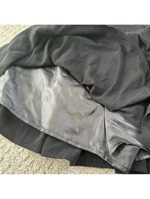 Forever 21 Bow Elastic Waist Mini Skort Skirt BLACK XS thumbnail 3