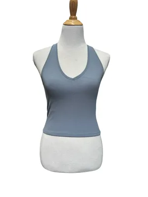 Abercrombie & Fitch XS soft A & F collection racer back tank blue thumbnail 3