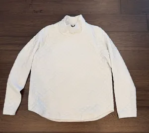 J. Crew Women’s Cream Diamond-Textured Turtleneck Sweater Size Small - C67-060 thumbnail 1