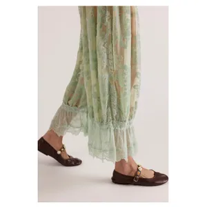 FREE PEOPLE Intimately Forever Young Velvet Bloomer Whimsy Burnout Pants Size XS thumbnail 4