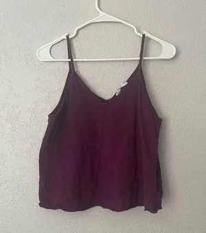 Purple v neck tank top Size M thumbnail 1