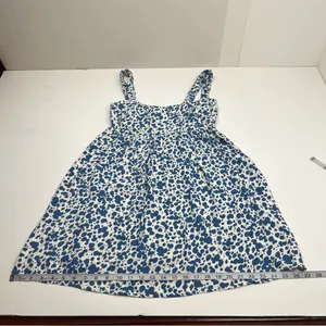 Reformation Serene Dress Womens Size 6 Rainey‎ Blue White Mini Festival *FLAW thumbnail 6