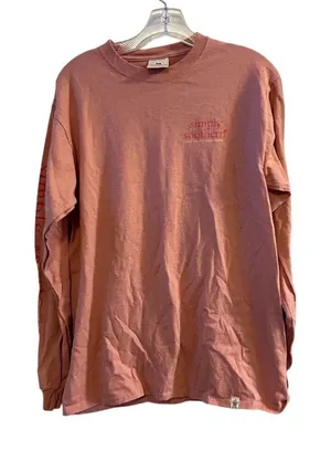 Simply Southern Women's Pink Graphic‎ Long Sleeve T-Shirt Medium Tacos thumbnail 1