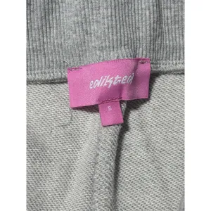 Edikted Wide Leg Sweatpants Heather Gray 06 Graphic Joggers Size Small thumbnail 4