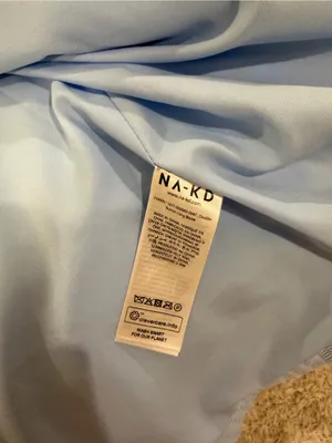 Danae NA-KD Light Blue Double-Breasted Women's Blazer thumbnail 4
