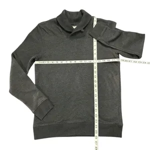 Old Navy Shawl Collar Sweatshirt Cabin Core Charcoal Heather Small 282990-02 thumbnail 3