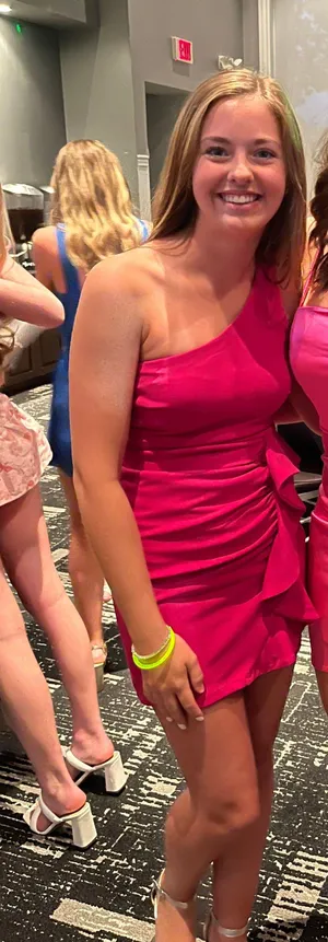 Hello Molly Pink One Shoulder Dress thumbnail 5