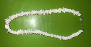White Shell Chip Necklace thumbnail 1