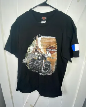 Harley Davidson Rare Vintage Paris T-shirt thumbnail 1
