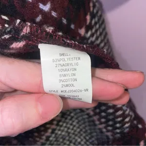 Melloday by Nordstrom S Wool Blend Pea Coat Black Plaid Longline Oversized thumbnail 4