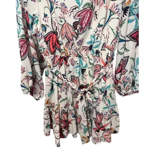 Baltic Born Tally Mini Dress Cream Floral Long Sleeve Plus Size 3X thumbnail 4