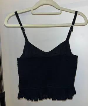 Hollister Black Cropped Tank thumbnail 2