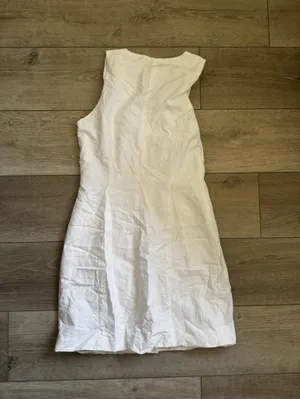 a new day White Mini Dress with Tortoiseshell Buttons thumbnail 3