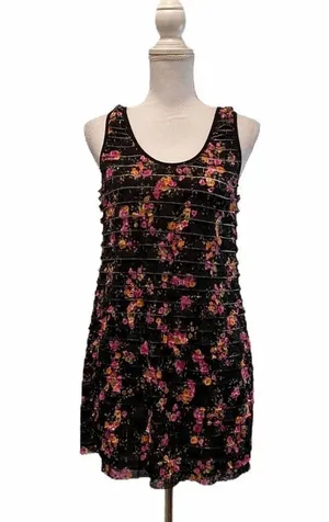 Free People Layer Sleeveless Floral Mini Dress thumbnail 1