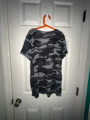 Lucky Brand Gray Camouflage Slub-Knit Short Sleeve T-Shirt thumbnail 3