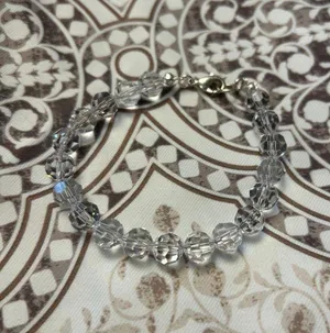 Sparkling bracket see thru sterling silver thumbnail 1