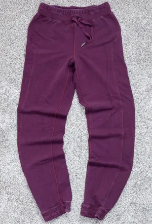 Lululemon High Rise Joggers Women's S Burgundy Drawstring Sweatpants Activewear‎ thumbnail 1