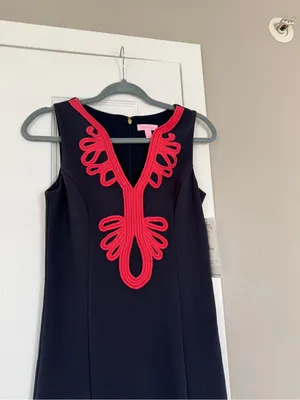 Lilly Pulitzer Embroidered Shift Midi Dress thumbnail 6