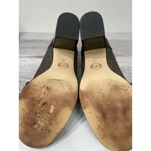 Michael‎ Kors Brown Signature Logo Padma Signature Block Heel Loafer Pumps 6M thumbnail 8