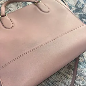 Kate Spade Hadlee Laurel Way Dusty Peony Pink Leather Handbag Purse Satchel thumbnail 9