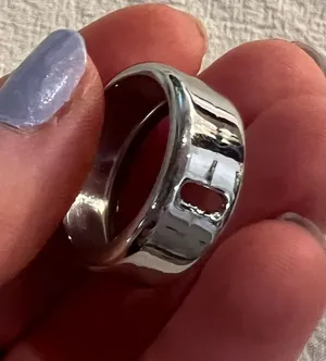 Oura Ring Cover Silver Size 6 thumbnail 1