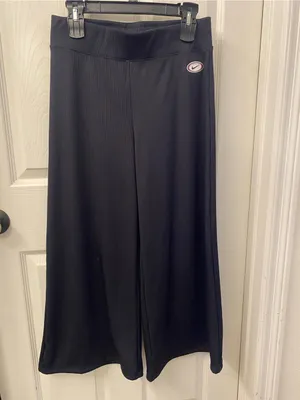 Nike Black Wide-Leg Cropped Jogger Pants thumbnail 3