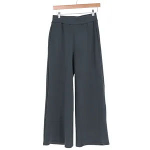 Vintage Havana Wide Leg Pants Women Small Black Relaxed Fit Resort Elastic Waist thumbnail 2