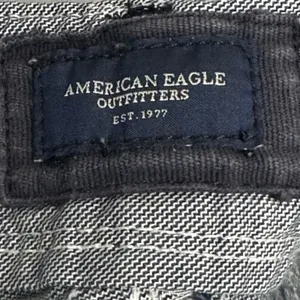 American Eagle Wide Leg Pants Women's Size 10 Low Rise Blue Utility Streetwear thumbnail 10