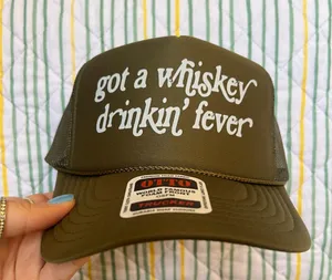 Whiskey fever Zach Bryan inspired trucker hat thumbnail 1