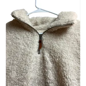 Thread & Supply Quarter Zip Sherpa Pullover Forest Pattern Small thumbnail 5
