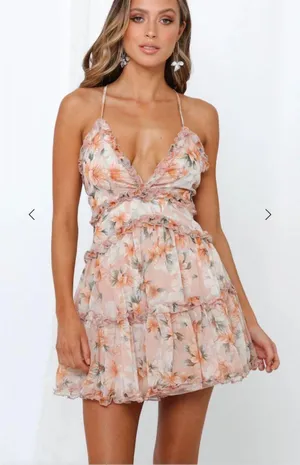 Hello Molly Dress Mini Nude Pink thumbnail 1