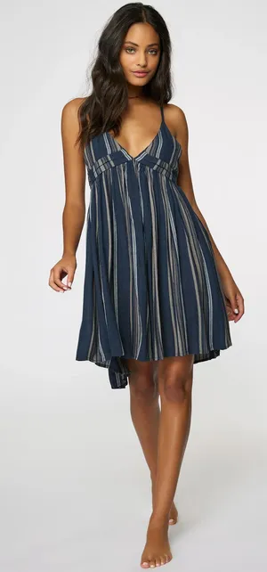 O'Neill Women's Saltwater Striped Tank Dress thumbnail 1