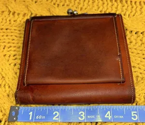 Dooney & Bourke Vintage Leather Wallet w Kisslock Change Section thumbnail 6