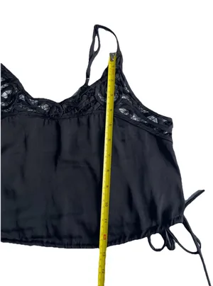 Free People Intimately Cropped Top Sz XS Black Blouson Brami Lace Cami thumbnail 11