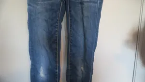 American Eagle Outfitters super stretch super low jegging AEO denim jeans in dark wash blue size 00 short. thumbnail 3
