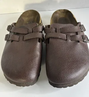 Birkenstock Birki's Shoes Sandals Oiled Brown Leather Narrow 37 US L6 Germany thumbnail 1