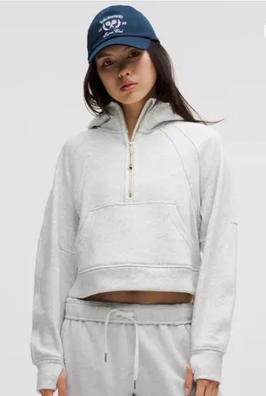 Gray Lululemon scuba with gold thumbnail 1