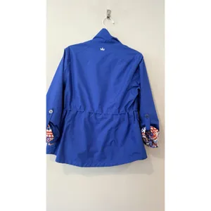 Peter Millar Element Royal Blue Woman's Windbreaker Golf Jacket Size Small 2814 thumbnail 7