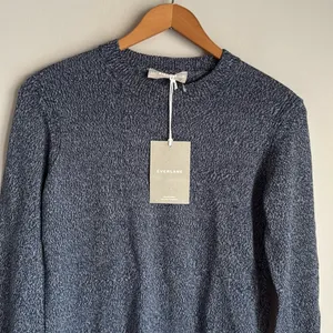 NEW Everlane Soft Cotton Crew Sweater Blue Size XS thumbnail 5