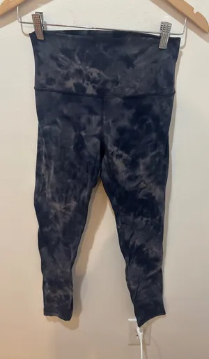 Lululemon Align High Rise Pant 25 Diamond Dye Graphite Grey‎ Bronze Size 6 thumbnail 1