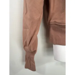 Old Navy Active Dynamic Fleece Quarter Zip Sweatshirt Mauve Brown Women's Medium thumbnail 2